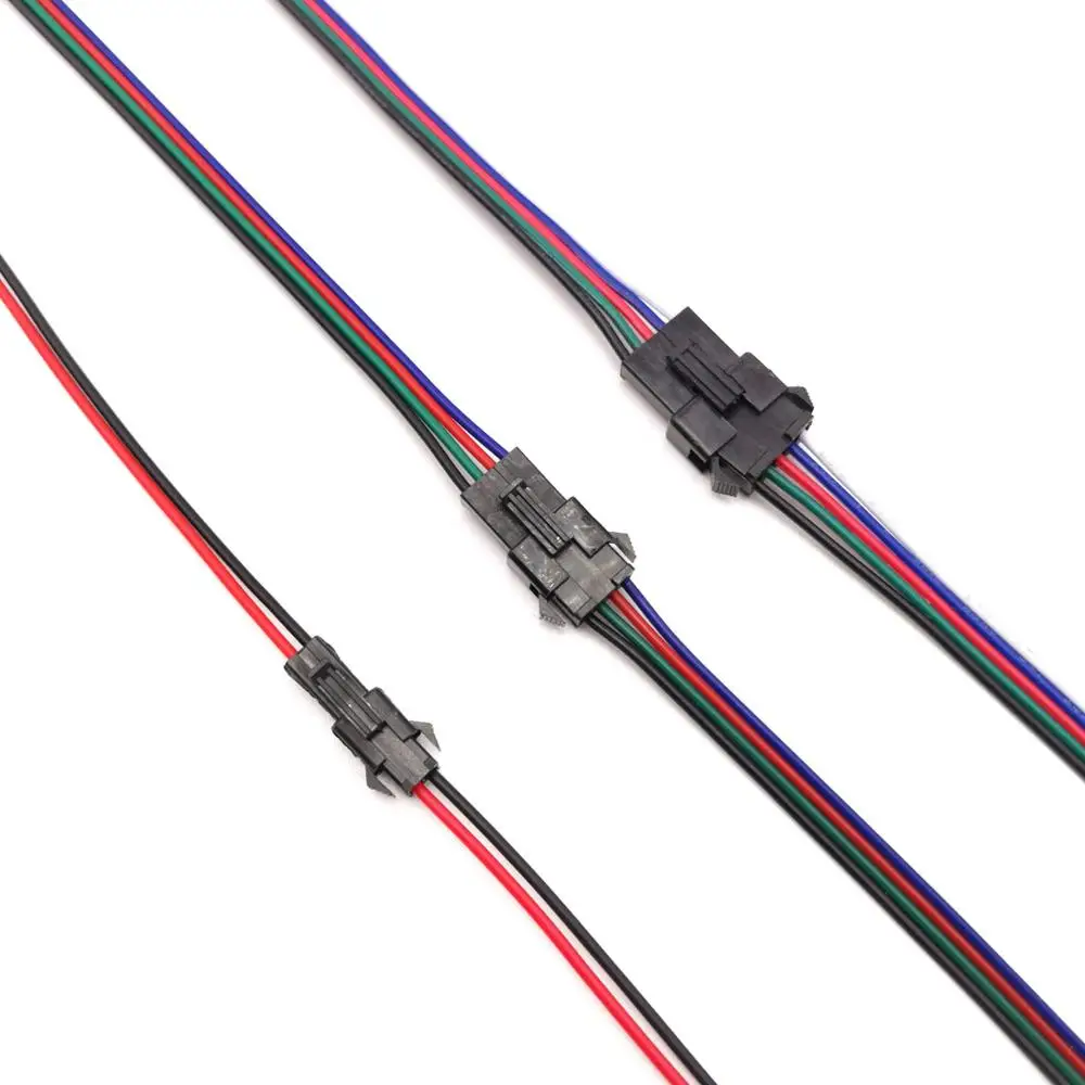 

10 pairs/lot SM2.54 connector Welding type 2Pin 4Pin 5Pin Plug male and female terminals 2/4/5 Way Easy Fit for led strip