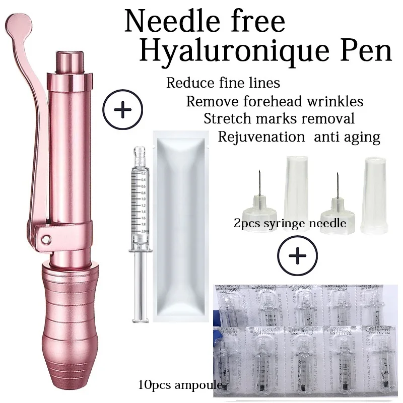 0.3ml Hyaluronic Pen with High density metal Hyaluronzuur pen Hyaluronic acid gel anti-wrinkle meso Mesotherapy Gun face lifting - Model Number: pen kit2