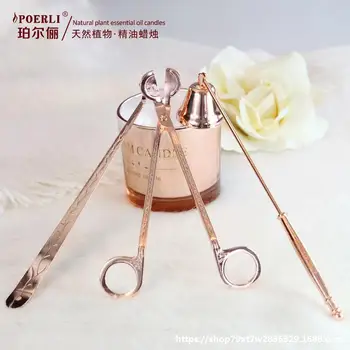 

Scissors Igniter Tool Gold Extinguishing Fragrance Extinguishing Hook Candle Bell Candle Candle Extinction Cover Rose