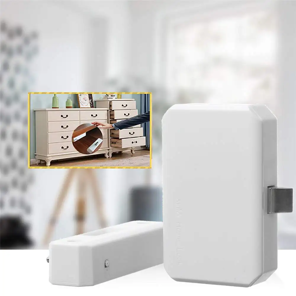 

Smart Safety Lock Home Office Security Induction Door Lock Drawer Cabinet Anti-Theft Home Security Alarm Sensor Protector Locks