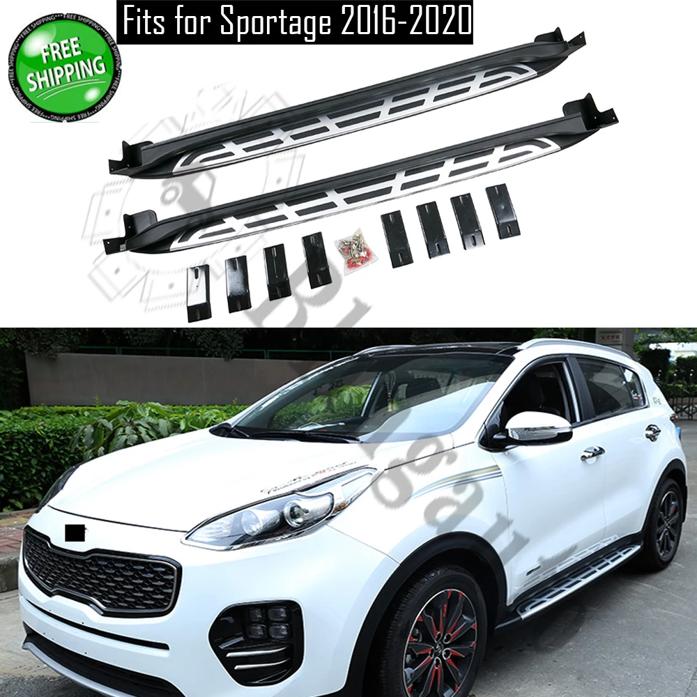 Подходит для KIA Sportage 2 шт. Левая Правая Беговая доска боковые шаги nerf бар Автомобильная педаль боковые лестницы