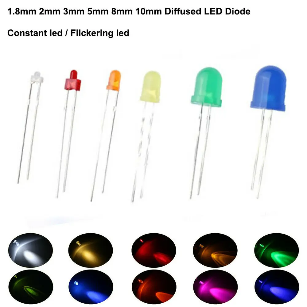 12V LED-Diode 10mm, weiß