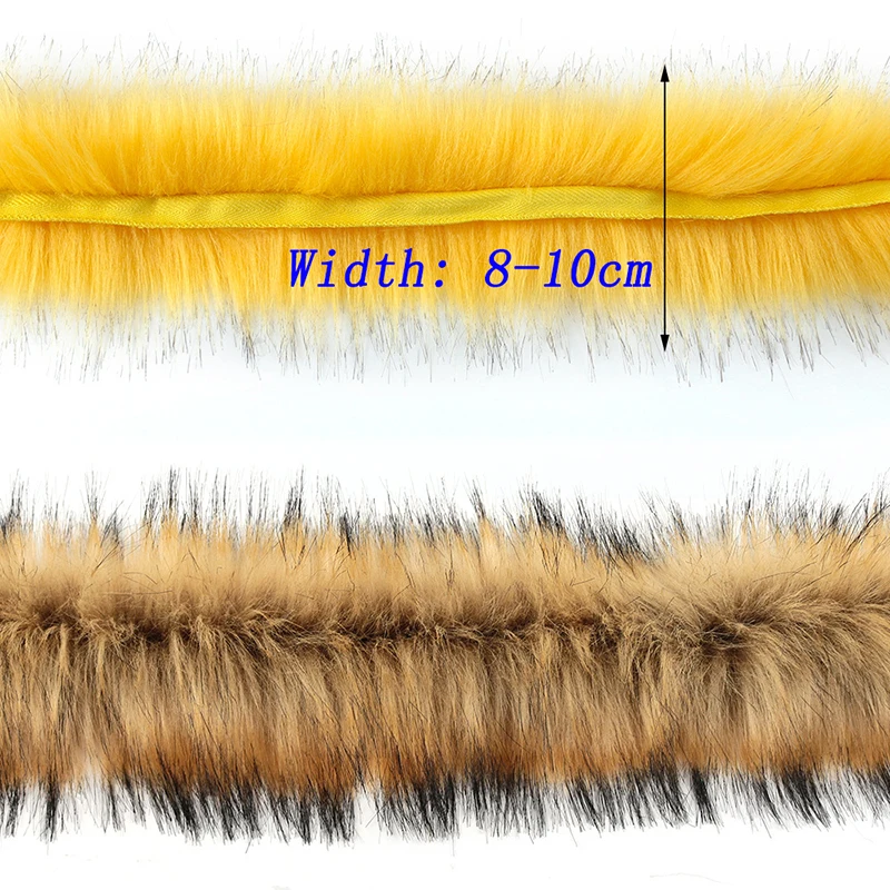 1M Faux Feathers Fur Strips Ribbon Edge Clothing Cuffs Ribbon Sewing Trim  Strip
