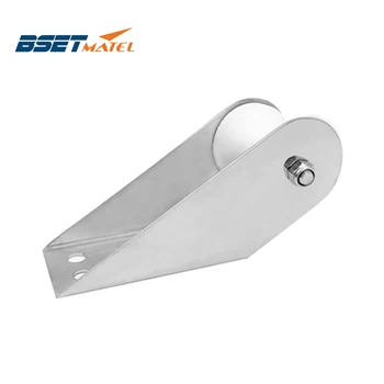 

Mirror marine grade stainless steel 316 boat Bow Anchor Roller Bracket yacht Lift Roller With Rubber wheel for Fixed anchor