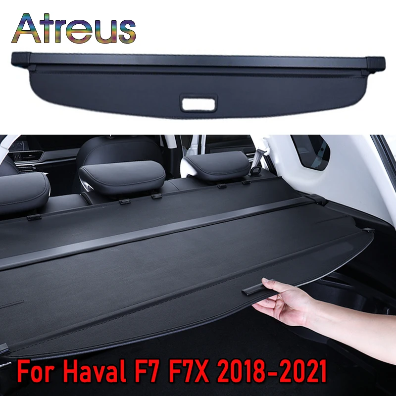 

1set Trunk Parcel Shelf Cover for Haval F7 F7X 2018 2019 2020 2021 2022 Retractable Rear Racks Spacer Curtain Accessories