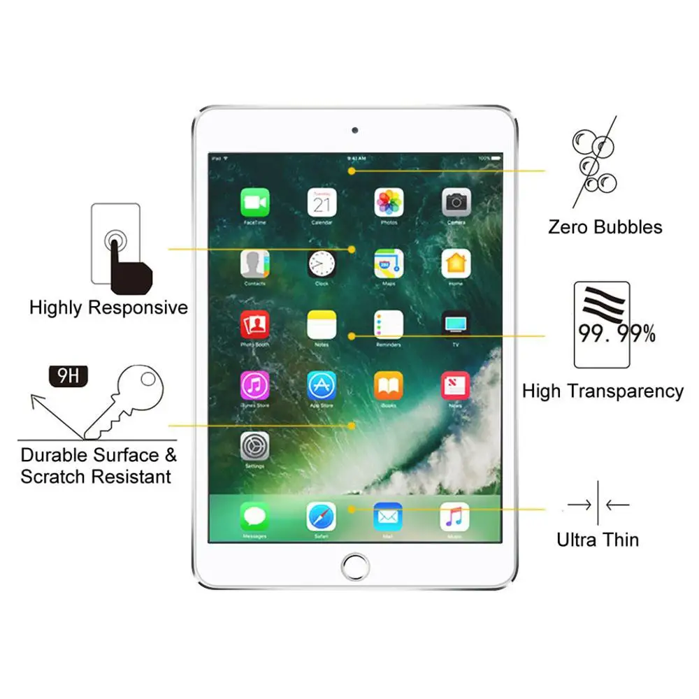 2 шт iPad Air 1 закаленная пленка