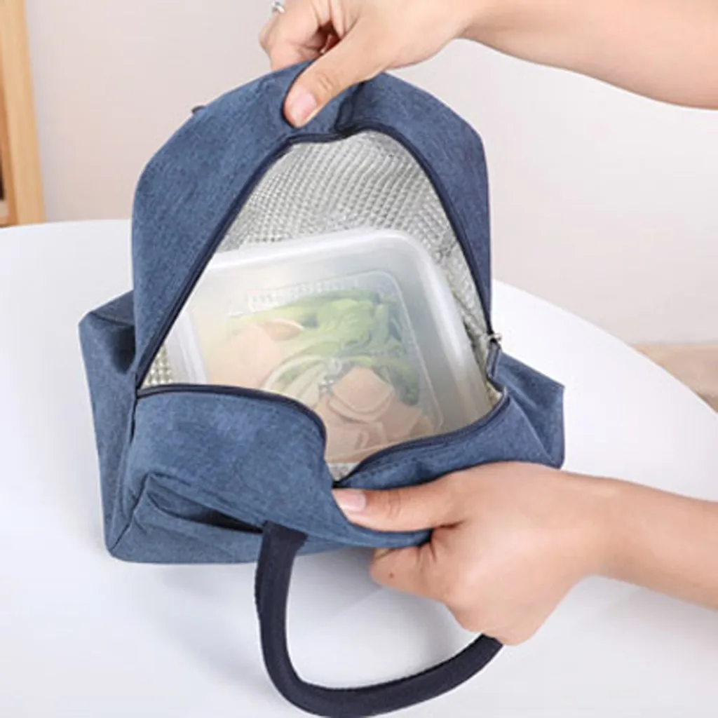 Портативный Ланч-мешок Термальный Открытый Модный ланч-контейнер школьные сумки для хранения еды большой емкости непромокаемый мешок
