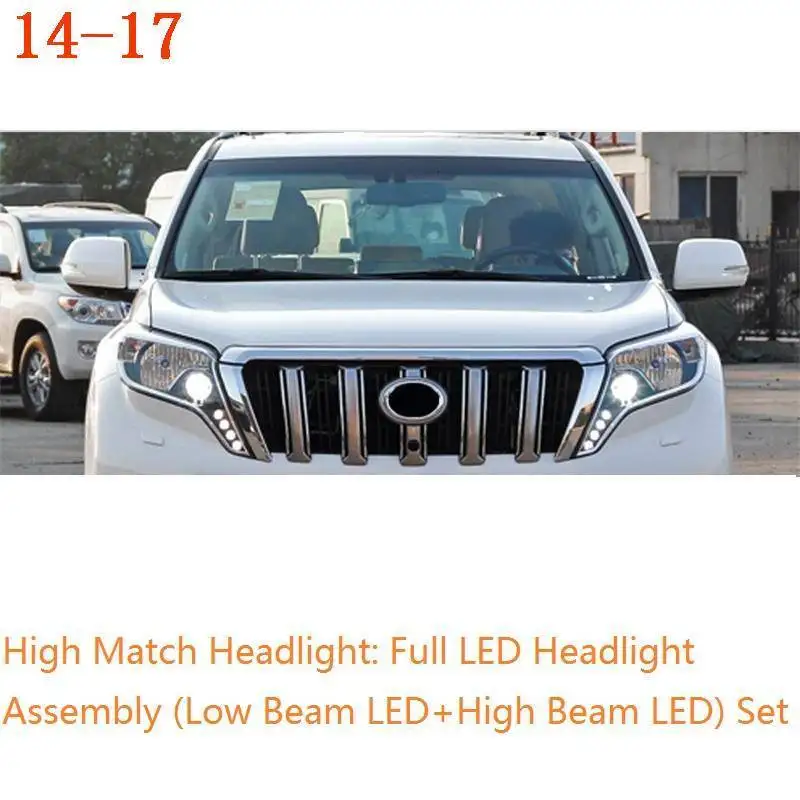 Запчасти Drl аксессуар Neblineros наружные Cob дневные ходовые огни Led Para Автомобильные фары в сборе для Toyota Prado