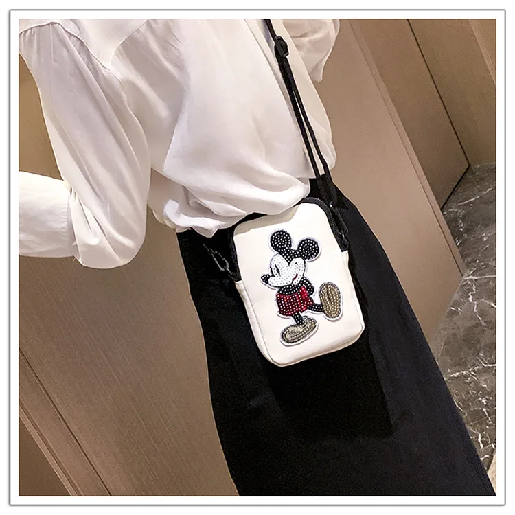 Disney shoulder bag Mickey mouse lady messenger shoulder cartoon bag female new casual messenger shoulder bag