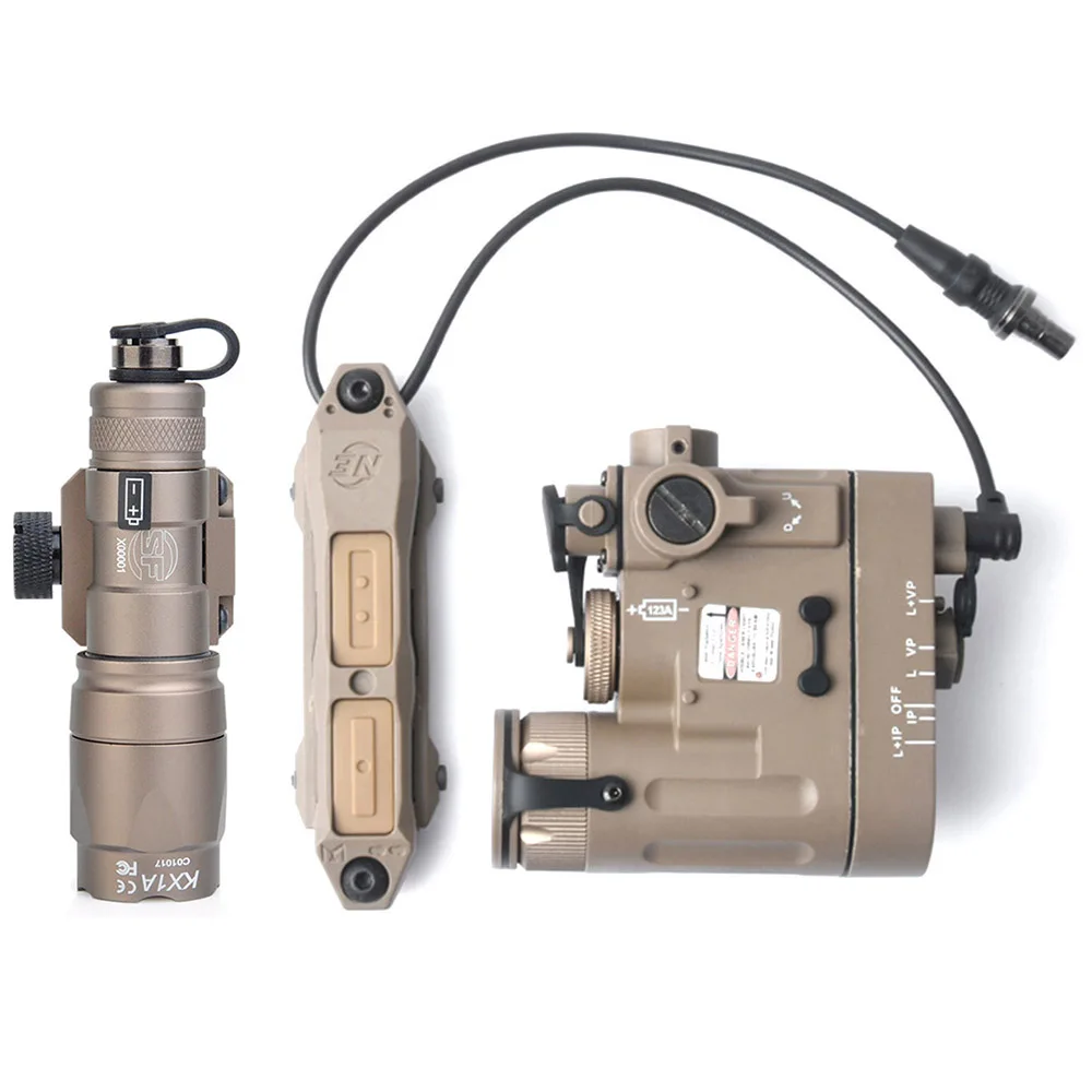 WADSN страйкбол Surfire M300 Scoutlight DBAL-MKII зеленый ИК лазерный лазер тактический пистолет фонарик для оружия с двойным переключателем управления
