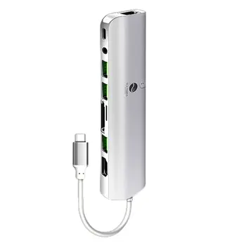 

Multifunctional Type-C to HDMI docking station USB-C portable docking station with HDMI 1080P VG USB3.0 RJ45 Connector