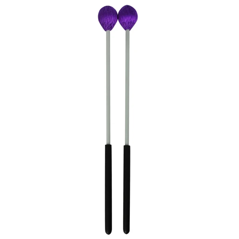 2pcs / lot fiberglass rubber Primary marimba mallet 16 inch Yarn Head Maple Shaft for Percussion Instruments CY02