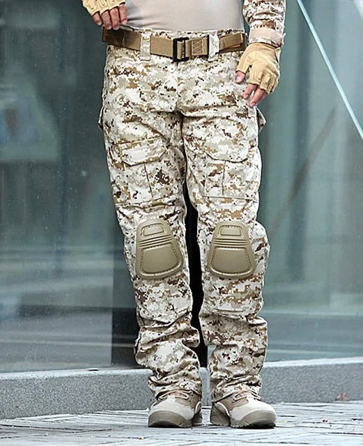 05 Multicam Camouflage Militar Tactical Pants Army Military Uniform Trouser Frog Paintball Combat Cargo Pants - Цвет: 05