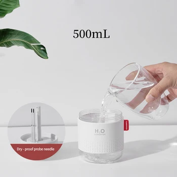 

Large Capacity Ultrasonic Humidifier with Romantic Lamp Moisturizer