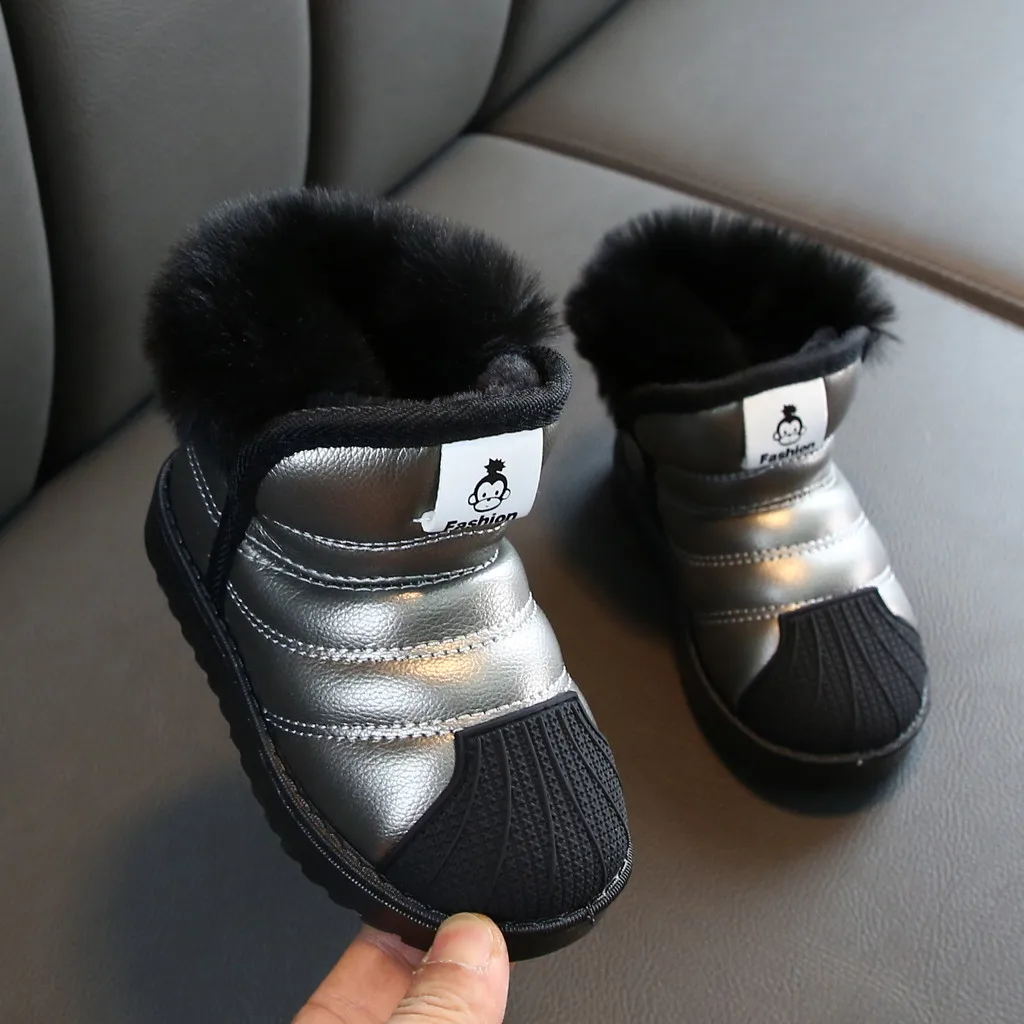 

JAYCOSIN Winter Baby Snow Boots Girls Boys Warm Outdoor Children Boots Waterproof Non-slip Kids Plush Boot Infant Cotton Shoes