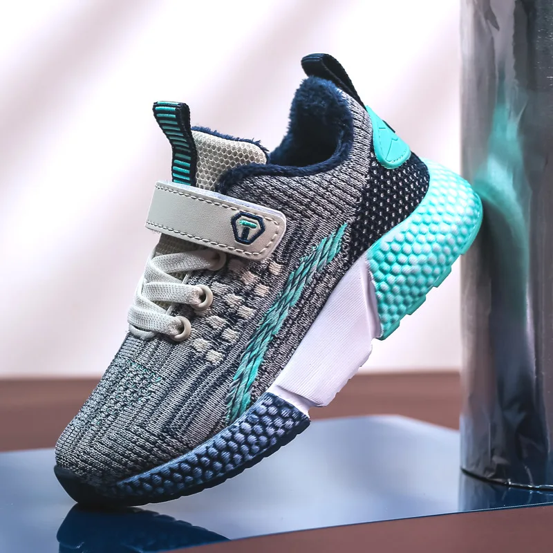 

BOY'S Shoe Fashion 2019 New Style Autumn & Winter Children Sports Shoes plus Velvet Kids Big Boy Cotton Shoes Teenager