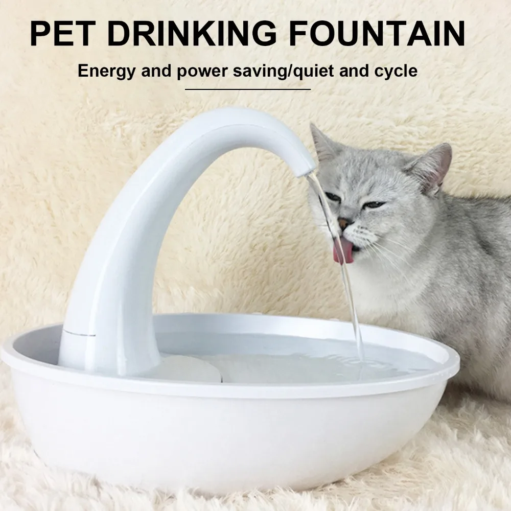 USB Лебедь питомец питьевой фонтан Pet диспенсер для воды кошка подача воды течёт фонтан Автоматическая переработка кошка собака фонтан воды