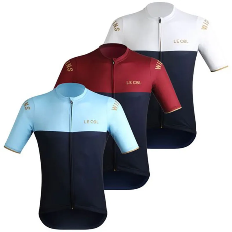 Полиэфирные ткани LE COL от WIGGINS SPORT JERSEY pro team aero дышащая велосипедная рубашка для езды на велосипеде MTB Одежда для дорожного велосипеда