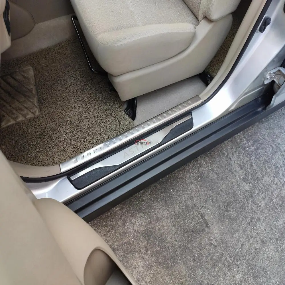 Аксессуары для стайлинга автомобилей Opel Vauxhall Astra накладки на пороги из нержавеющей стали, защитные наклейки для автомобиля 2010