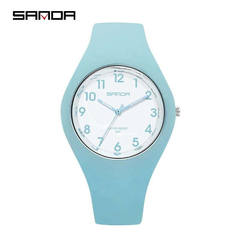 2021 New Sports Electronic 30M Waterproof Multifunction Personality Student Hand Plate Watches Quartz Movement Calendar 6056 