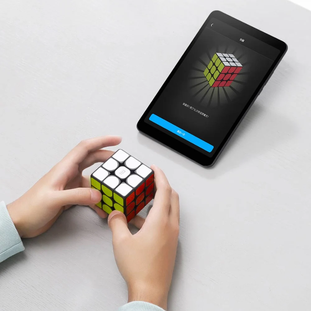 Новый Умный кубик Xiaomi Mijia 3x3x3 6 осевой датчик цветной квадратный волшебный куб