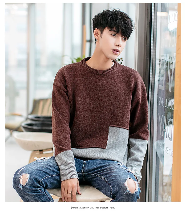 Autumn Winter Thick Warm Sweaters O-Neck Wool Sweater Men Brand Clothing Knitted Cashmere Casual Pullover Men streetwear
