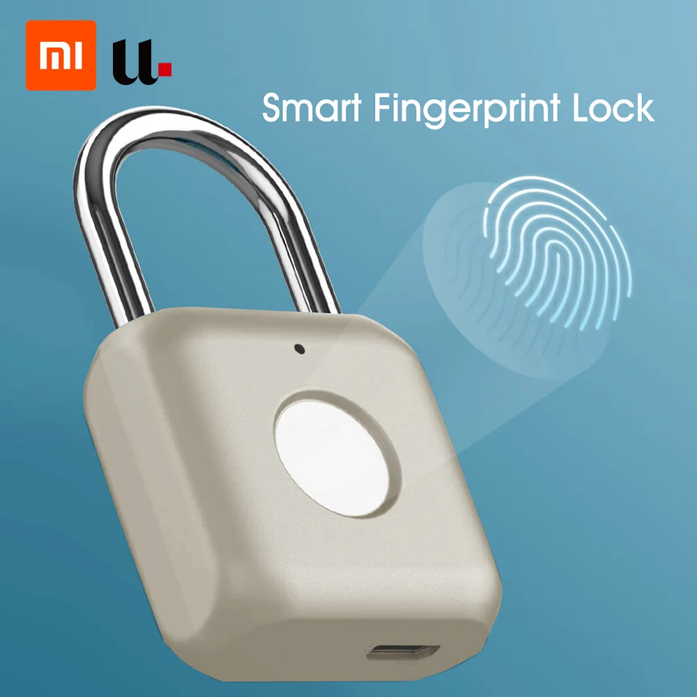 Gold Xiaomi безопасность Keyless usb зарядка дверной замок умный отпечаток пальца Замок без ключа Анти-кража быстрая разблокировка для багажного ящика - Цвет: Gold