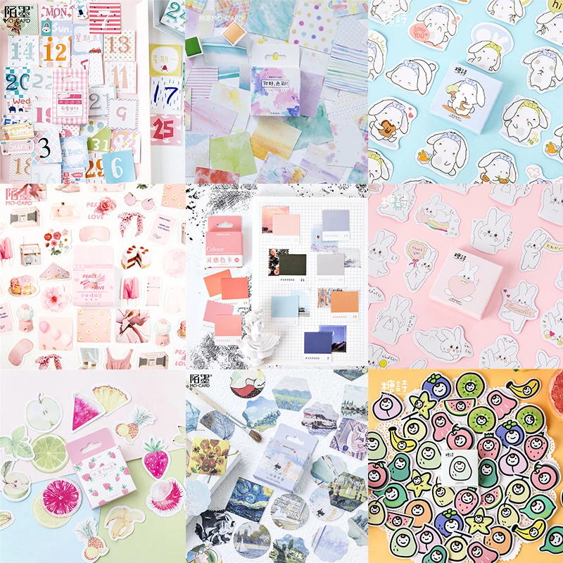 45 шт./кор. красочная наклейка Kawaii животные бумажная наклейка для творчества журнал пуля журнал наклейка s Скрапбукинг Декоративные канцелярские принадлежности