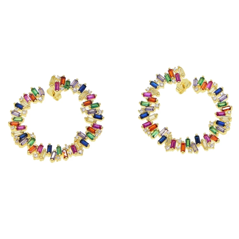 2021-Luxury-Gold-color-round-circle-geometric-stud-earring-Baguette-rainbow-colorful-cz-paved-fashion-trendy.jpg_Q90.jpg_.webp (2)