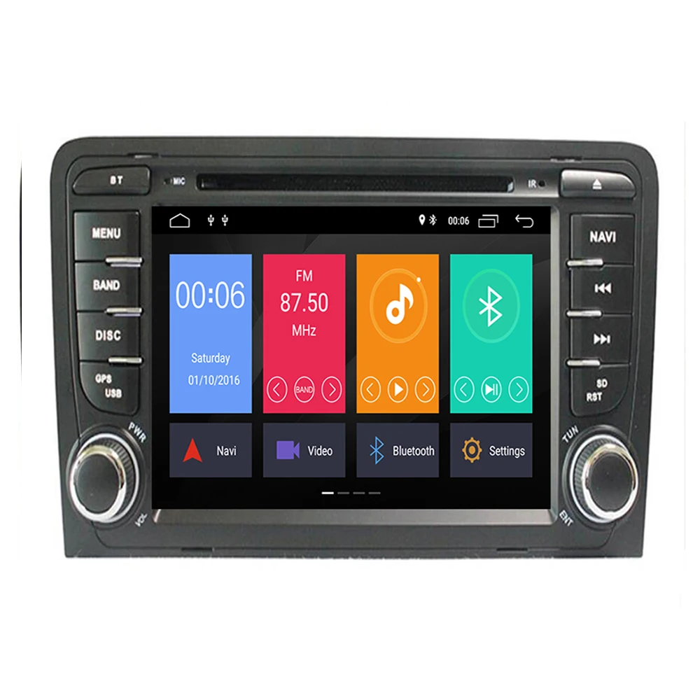 Perfect Android 9.0 Car DVD Player for Audi A3 S3 GPS Navigation GPS Radio WiFi 4/3G OBD Bluetooth Mirror link Steering wheel Control 4