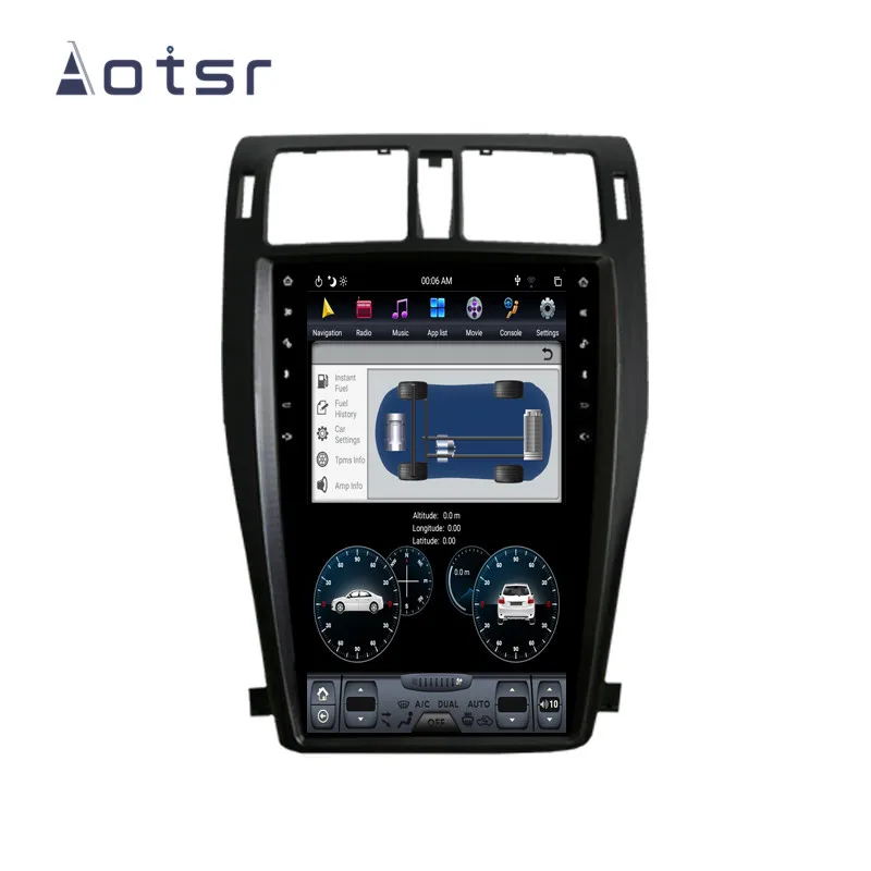 Flash Deal Aotsr Tesla 12.1" Vertical  screen Android 8.1 Car DVD Multimedia player carplay GPS Navigation For TOYOTA Crown 13th 2010-2015 3
