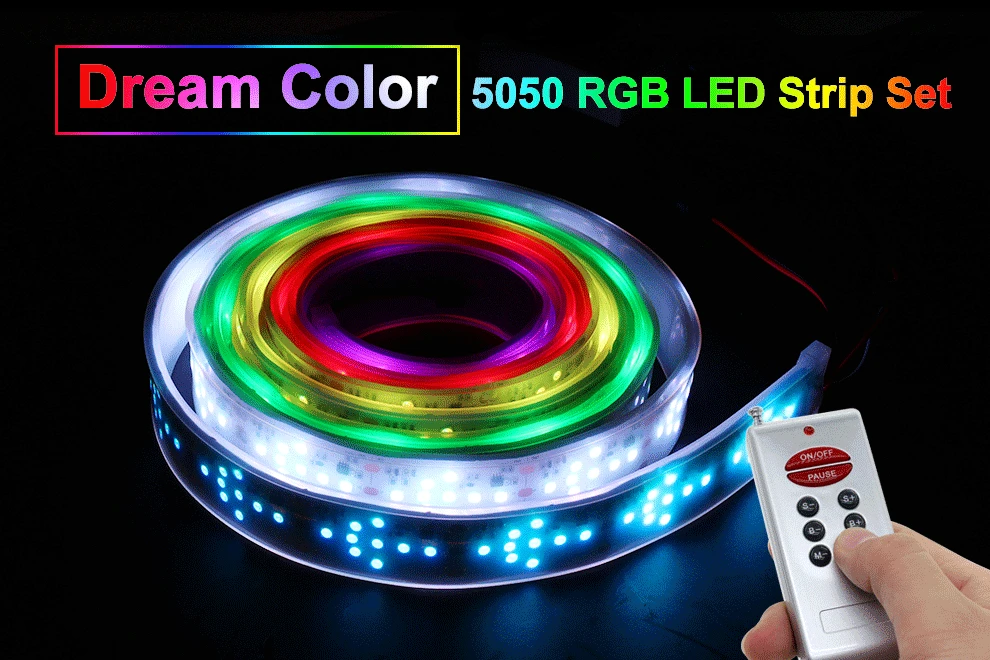 Светодиодный скачки светильник RGB Цвет беговые кроссовки nikeeinglys Сменные Светодиодные ленты 5 м с 133 программа RF контроллер Праздничные огни Decoracion Фея светильник