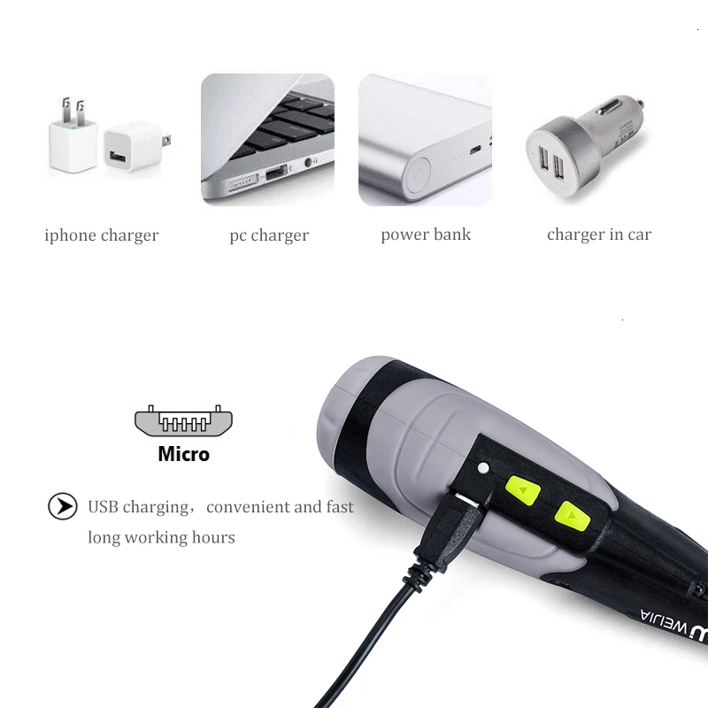 전기 스크루 드라이버 무선 미니 드릴, 수동 및 전기 USB 전동 공구, 가정용 DIY용 충전 LED 조명, 3.6V 리튬 배터리