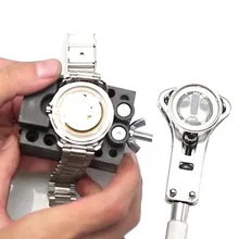 Инструмент для ремонта часов Водонепроницаемый винтовой регулируемый задний Чехол открывалка ключ, дюймовый стандарт жидкость для снятия Сталь PE инструмент для ремонта часов задняя крышка для бутылок