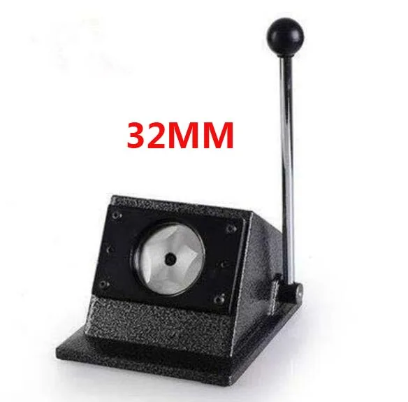32MM Бумажный резак ручная круглая кнопка, значки производители круглый резак делая штырьковые кнопки различные модели - Цвет: 32MM