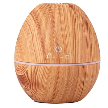 

HOT！-Usb Air Humidifier Olive Shape Aroma Essential Oil Diffuser Cool Mist with Colorful LED Light for Yoga Spa Living Room Ligh
