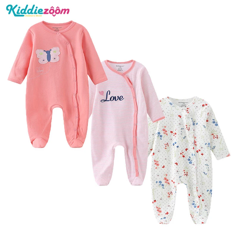 

Newborn Baby Boy Girl Long Sheeve Rompers Girls Clothes0-12M Unisex Cotton Soft Pajamas Overalls Baby Rompers Infant Clothing