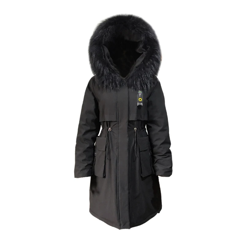 AYUNSUE Parkas Mujer зимняя куртка женская длинная куртка женская пуховая хлопковая стеганая куртка Корейская Теплая Куртка парка Mujer KJ2886