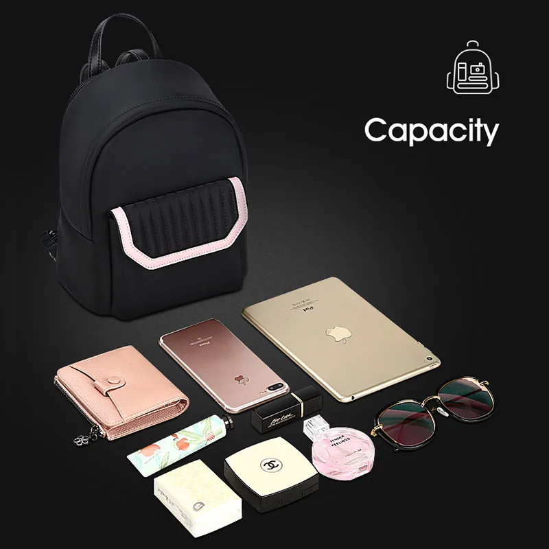 BOPAI backpack women new small bag fashion wild student school bag Oxford cloth ladies backpack