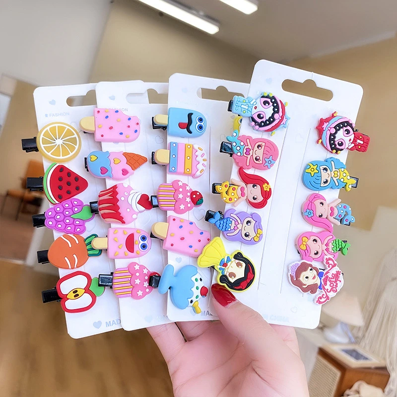 

10pcs/set Baby Hairpins Cute Cartton Fruit Ice Cream Hair Accessories for Gilrs Hair Clips for Children Girls Gifts Hairdress
