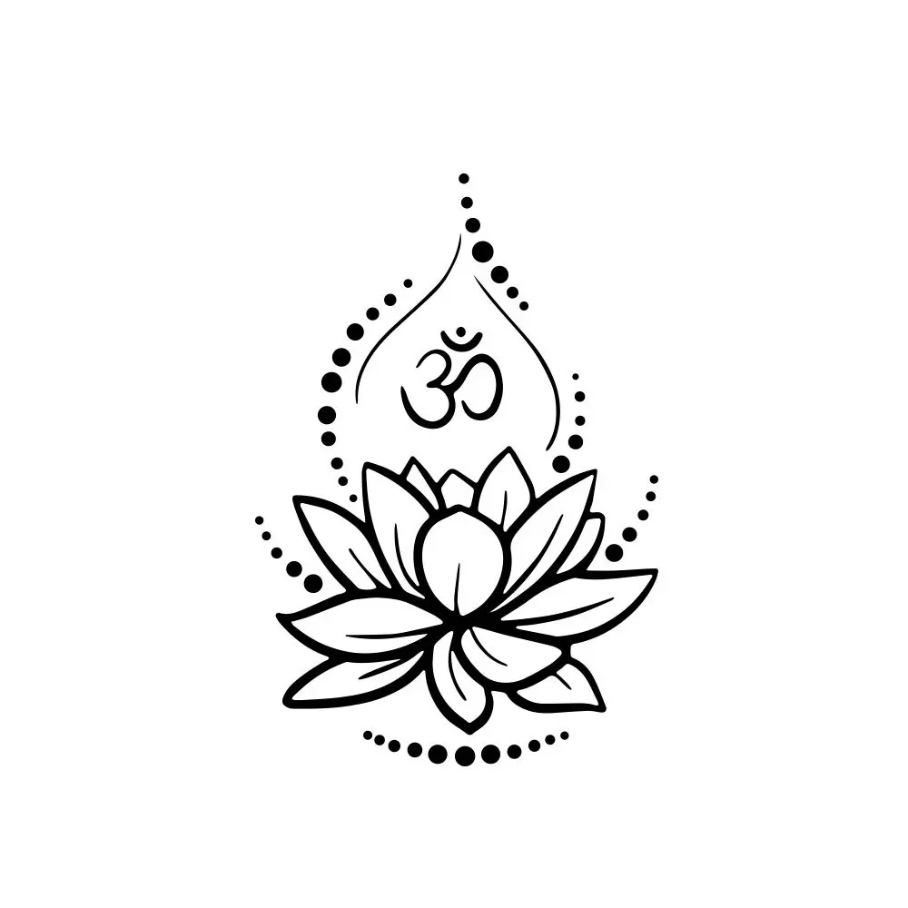Lotus Generation резные съемные наклейки на стену гостиная спальня диван фон настраиваемый MU3940