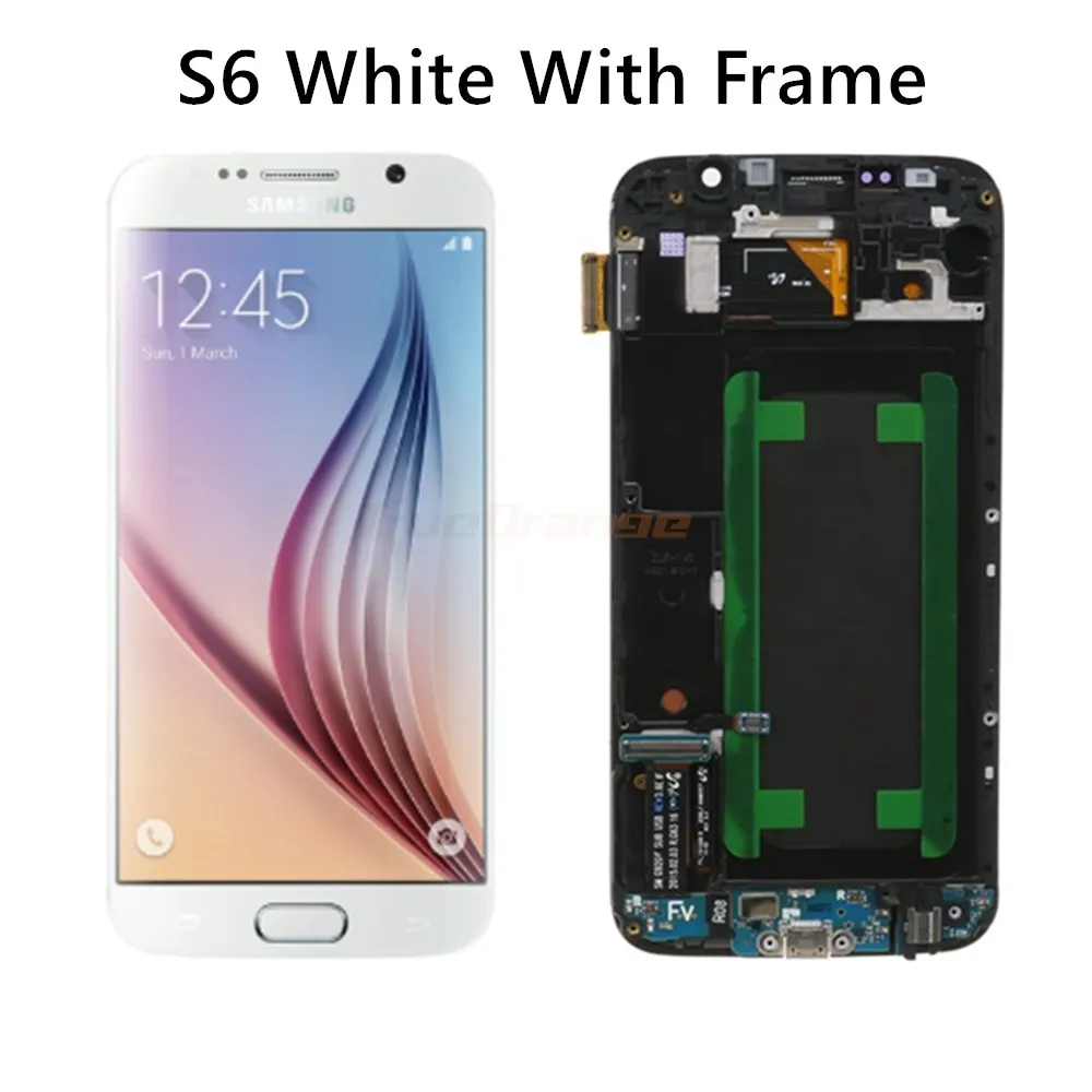 Оригинальный 5 1 ''Super AMOLED Замена ЖК S6 для SAMSUNG GALAXY G920 SM G920F G920FD сенсорный экран