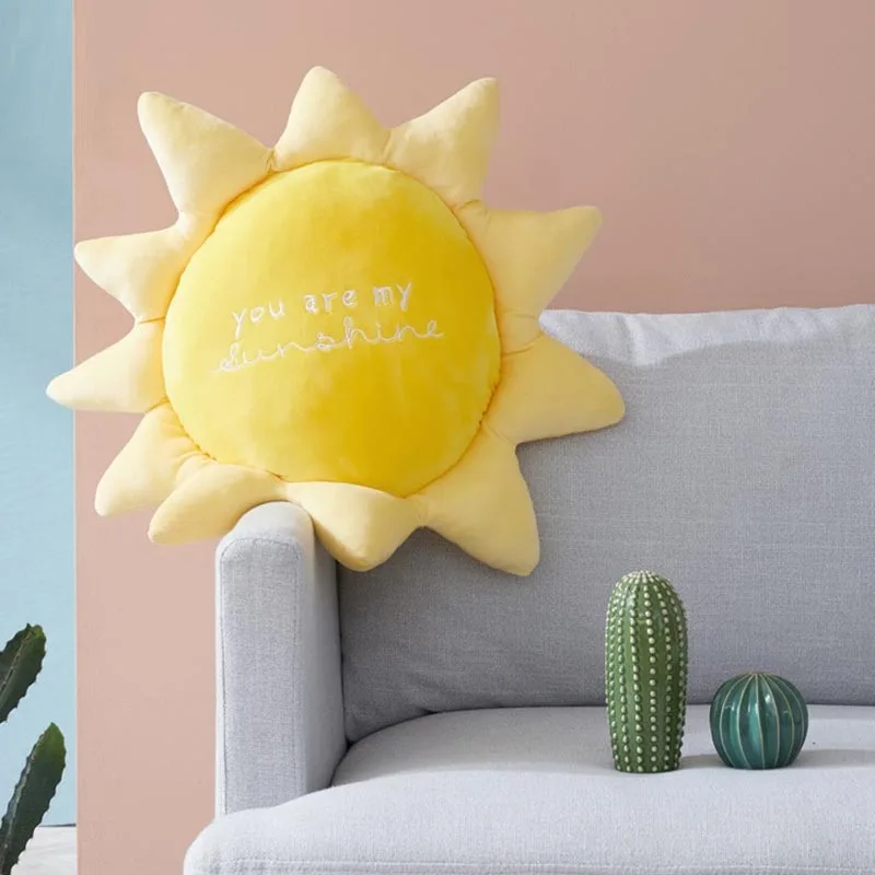 cute creative rainbow sun cloud plush toy stuffed sun cloudy natural weather soft doll home decoration pillow kids toys 4
