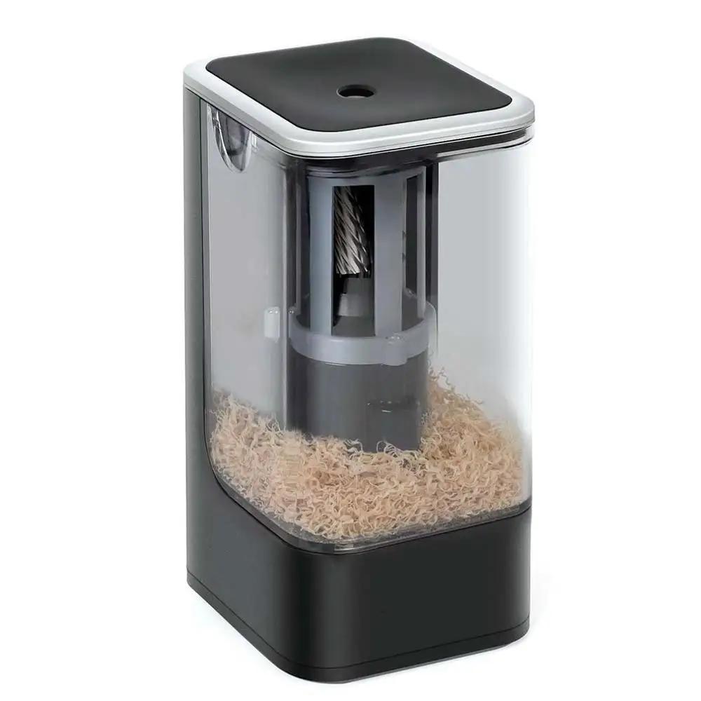 

Electric Pencil Sharpener Set Plug-in Knife One-piece Pencil Sharpener Safe And Time-saving Pencil Sharpener