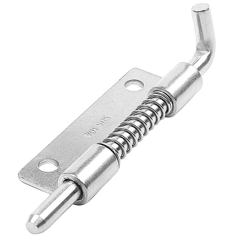 

5 Pcs Locked Spring Loaded 304 stainless steel Barrel Bolt Latch 9cm Length