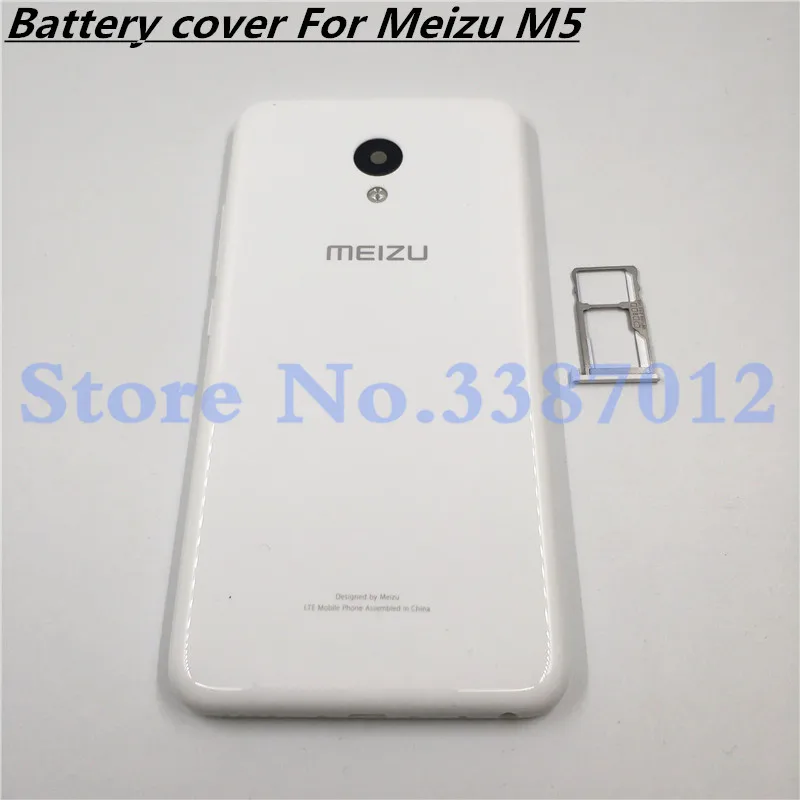 Чехол на заднюю крышку батарейного отсека для MEIZU M5 5,2 дюйма с антенной+ Кнопки громкости питания+ объектив камеры+ лоток для sim-карты