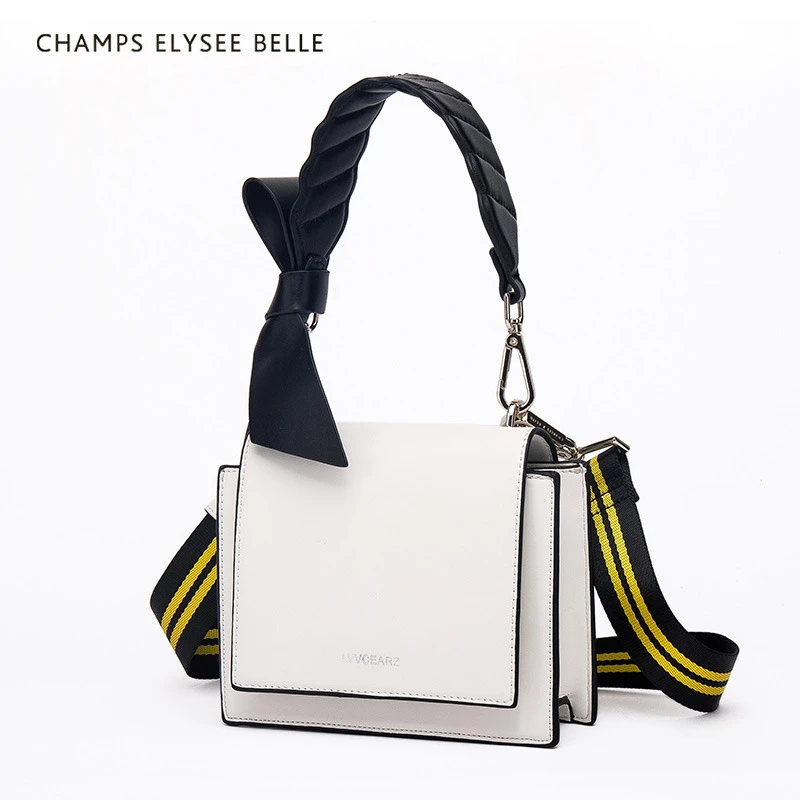 Luxury Handbag Lady Brand Small Crossbody Bags For Women Wide Shoulder Strap Designer Bow Handbags White Red Black High Quality Top Handle Bags Aliexpress