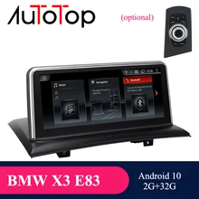 AUTOTOP 2din אנדרואיד 10.0 אוטומטי רדיו עבור X3 E83 2004 2010 נגן מולטימדיה עם 10.25 "מסך מגע Bluetooth GPS ניווט