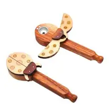 Креативный дизайн в виде божьей коровки курительные трубы трава дерево трубка курительная деревянная табачная курительная трубка портативные курительные трубки для курения