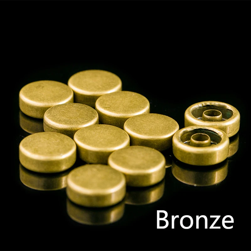 Bronze Meetee, 50 шт в наборе, 7/8/9/10/12 мм ботинки с металлическими заклепками; с пряжкой; туфли на плоской подошве с круглым носком, с заклепками ногти карабин винт DIY мешки шляпа оборудования, аксессуары для декора - Цвет: Bronze